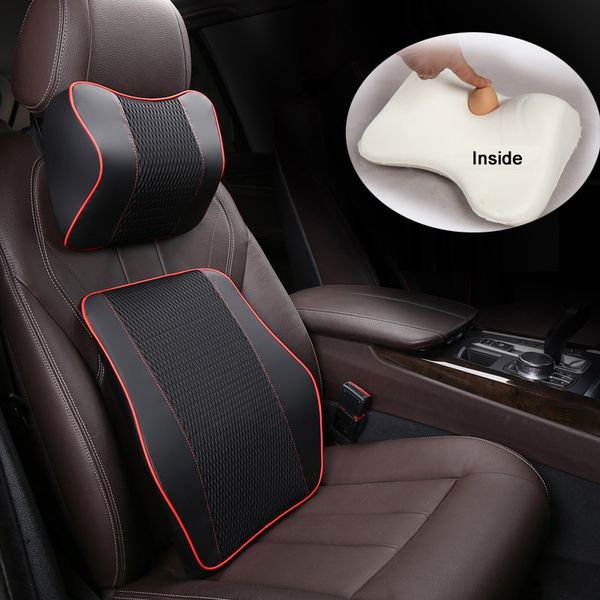 brand new pu leather and fabric car headrest pillow universal memory foam comfortable neck pillows support quality good e1
brand new pu leather and fabric car headrest pillow universal memory foam comfortable neck pillows support quality good e1
