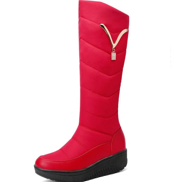 boots fanyuan 2021 snow women winter warm platform shoes fashion metal decoration waterproof non-slip wedges knee high, Black
boots fanyuan 2021 snow women winter warm platform shoes fashion metal decoration waterproof non-slip wedges knee high, Black