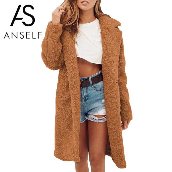 women's fur & faux fashion women coat pure fluffy winter thick jacket turn-down collar long sleeve concealed button casual, Black
women's fur & faux fashion women coat pure fluffy winter thick jacket turn-down collar long sleeve concealed button casual, Black
