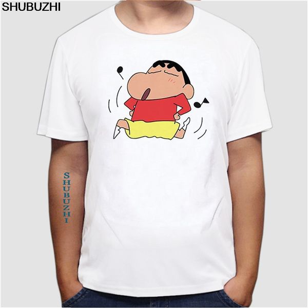 summer men funny t shirt cute crayon shin chan cartoon tee harajuku euro size