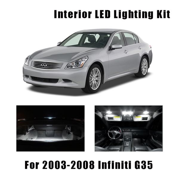 12шт белый canbus светодиодные лампы интерьер карта купола reading light kit для 2003-2008 infiniti g35 ствол двери номерного знака
12шт белый canbus светодиодные лампы интерьер карта купола reading light kit для 2003-2008 infiniti g35 ствол двери номерного знака