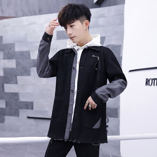 fashion new arrival denim jacket men washed cowboy stand collar hip hop ripped street designer men jeans coat, Black;brown
fashion new arrival denim jacket men washed cowboy stand collar hip hop ripped street designer men jeans coat, Black;brown