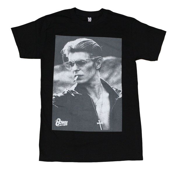 david bowie smoking men's t-shirt black short sleeves cotton t shirt tee 2020 new arrival men
david bowie smoking men's t-shirt black short sleeves cotton t shirt tee 2020 new arrival men