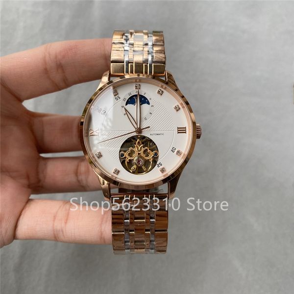 luxury men automatic mechanical chronograph calendar diamonds black leather tourbillon moon phase flywheel skeleton sapphire, Slivery;brown
luxury men automatic mechanical chronograph calendar diamonds black leather tourbillon moon phase flywheel skeleton sapphire, Slivery;brown