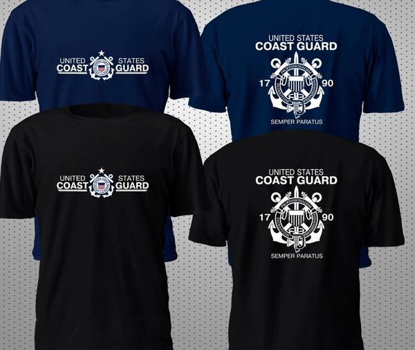 2018 new fashion men tee shirt new united states coast guard uscg military navy t shirt s-4xl