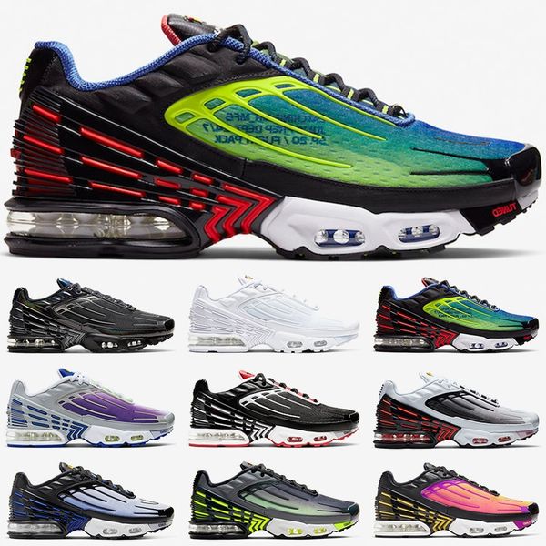 tn plus 3 men women running shoes tuned trainers triple white black sunset neon hyper blue violet high mens sports sneakers, White;red
tn plus 3 men women running shoes tuned trainers triple white black sunset neon hyper blue violet high mens sports sneakers, White;red
