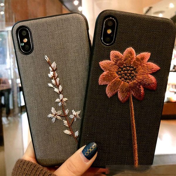 2018 new arrival creative 3d embroidery phone case cover cute flower grass animal pattern phone case for iphone x 8 7 6
2018 new arrival creative 3d embroidery phone case cover cute flower grass animal pattern phone case for iphone x 8 7 6