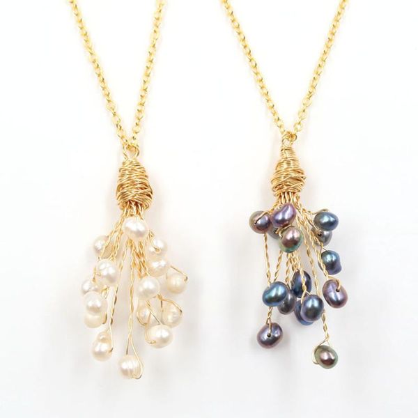 natural freshwater pearl necklaces wire wrap pearls tassel choker irregular baroque pearls pendant necklaces wedding bridal gift, Silver
natural freshwater pearl necklaces wire wrap pearls tassel choker irregular baroque pearls pendant necklaces wedding bridal gift, Silver