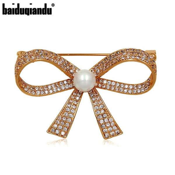 baiduqiandu bling micro pave cz white pearl bow brooches full tinny clear cz women statement bowtie pins dress accessories, Gray
baiduqiandu bling micro pave cz white pearl bow brooches full tinny clear cz women statement bowtie pins dress accessories, Gray