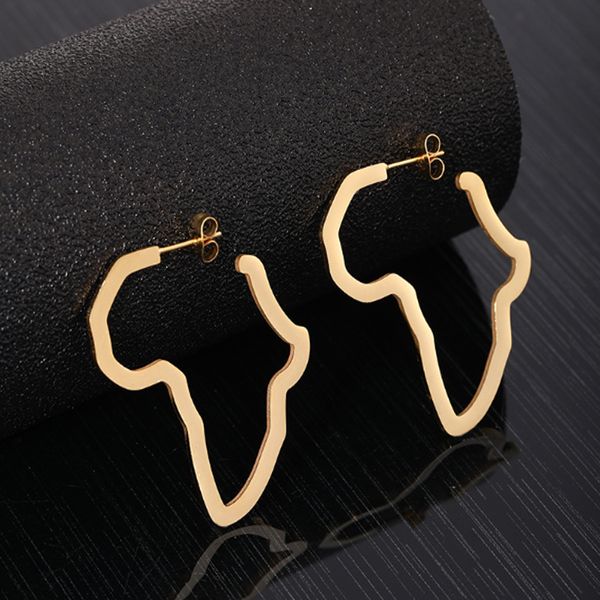 environmental friendly fashion african map earrings gold stainless steel earrings classic for women, Golden;silver
environmental friendly fashion african map earrings gold stainless steel earrings classic for women, Golden;silver
