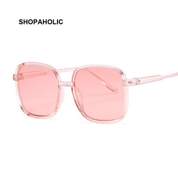 fashion vintage square women sunglasses brand design retro candy pink sunglass female uv400, White;black
fashion vintage square women sunglasses brand design retro candy pink sunglass female uv400, White;black