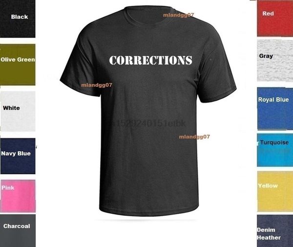 corrections officer t-shirt sizes s-5xl