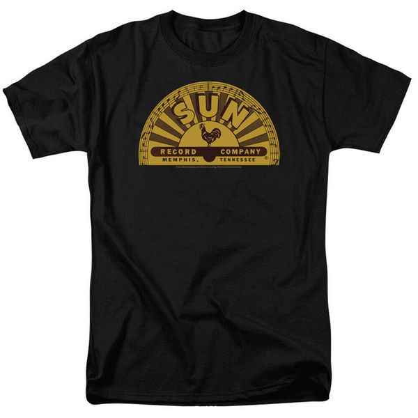sun records traditional logo licensed t shirt printing apparel tee shirt