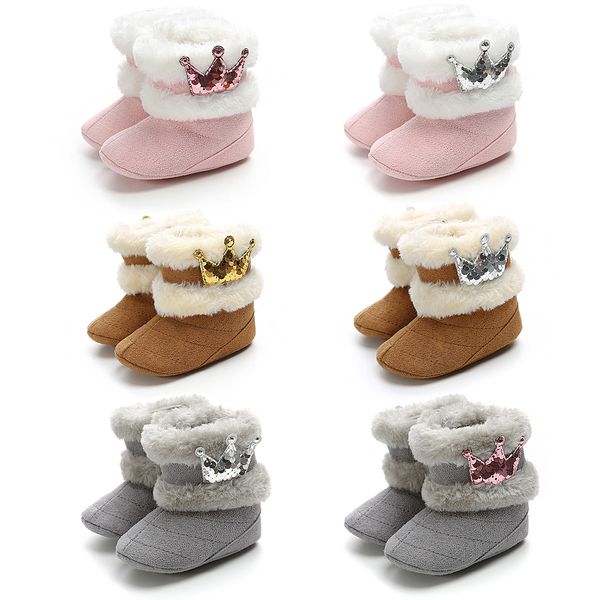 fashion newborn baby girl winter warm casual boots crown fur middle calf long slippery furry baby shoes 0-18m
fashion newborn baby girl winter warm casual boots crown fur middle calf long slippery furry baby shoes 0-18m