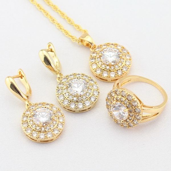 earrings & necklace wpaitkys fahison white cubic zirconia cz gold color jewelry sets for women drop pendant rings gift box, Silver
earrings & necklace wpaitkys fahison white cubic zirconia cz gold color jewelry sets for women drop pendant rings gift box, Silver
