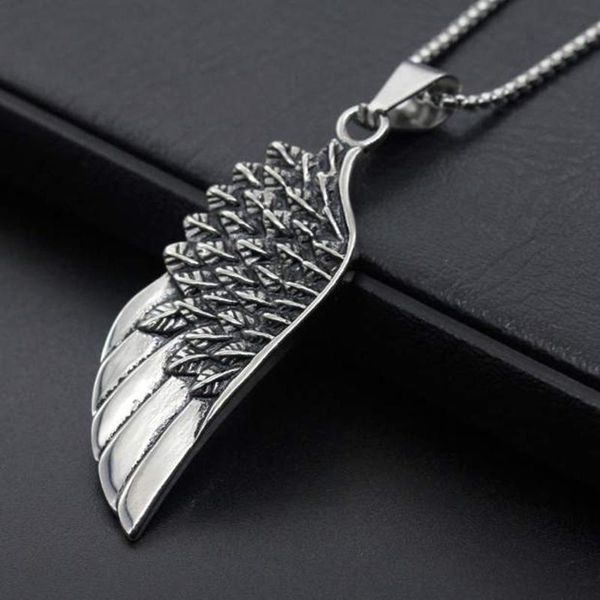 chains hemiston titanium steel jewelry pendant stainless angel punk personality necklace, Silver
chains hemiston titanium steel jewelry pendant stainless angel punk personality necklace, Silver