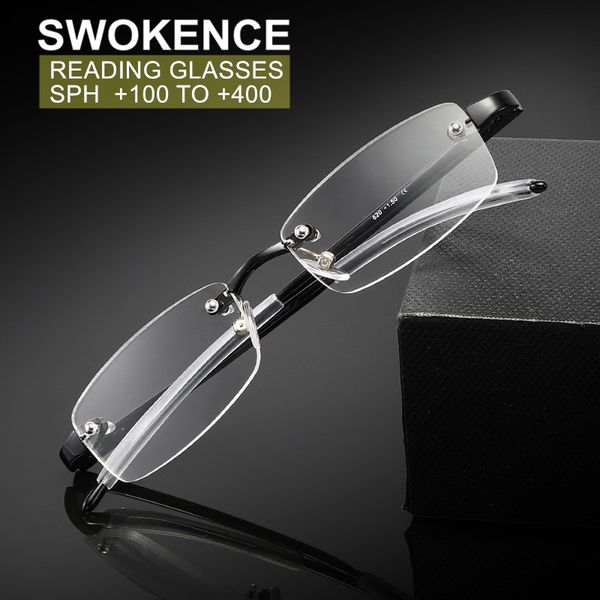 sunglasses swokence rimless reading glasses sph +100 to +400 women men anti fatigue spectacles for presbyopic hyperopia eyeglasses g387, White;black
sunglasses swokence rimless reading glasses sph +100 to +400 women men anti fatigue spectacles for presbyopic hyperopia eyeglasses g387, White;black