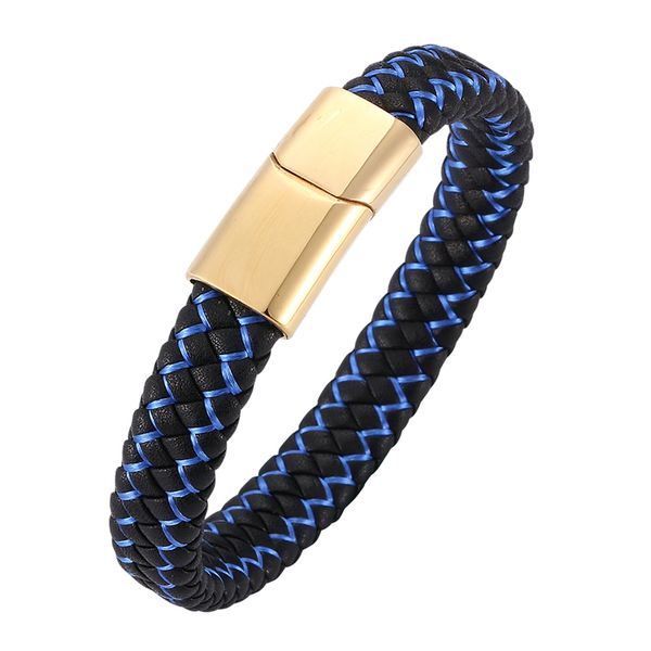 fashion braided leather bracelet men gold stainless steel magnetic clasp male bracelets bangles men jewelry gift bb0220, Golden;silver
fashion braided leather bracelet men gold stainless steel magnetic clasp male bracelets bangles men jewelry gift bb0220, Golden;silver