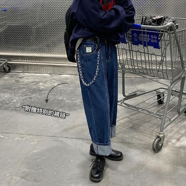 2020 send chain korean style men's baggy homme casual pants classic cargo pocket jeans biker denim blue color trousers -2xl
2020 send chain korean style men's baggy homme casual pants classic cargo pocket jeans biker denim blue color trousers -2xl