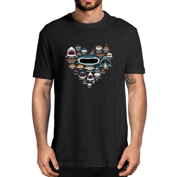 2020 fashion men's 100% cotton t-shirt heart love shark faces printed funny women soft tee sharks marine life lovers
2020 fashion men's 100% cotton t-shirt heart love shark faces printed funny women soft tee sharks marine life lovers