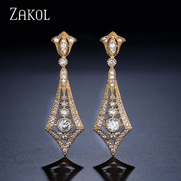 dangle & chandelier zakol luxury europe style women drop earrings with cz stone shaped weddding jewelry for fsep2062, Silver
dangle & chandelier zakol luxury europe style women drop earrings with cz stone shaped weddding jewelry for fsep2062, Silver