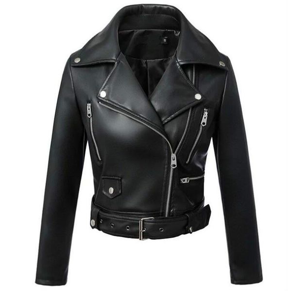 women's leather & faux spring autumn jacket women motorcycle short coat mujer casacas para chamarras de veste femme jaqueta couro korea, Black
women's leather & faux spring autumn jacket women motorcycle short coat mujer casacas para chamarras de veste femme jaqueta couro korea, Black