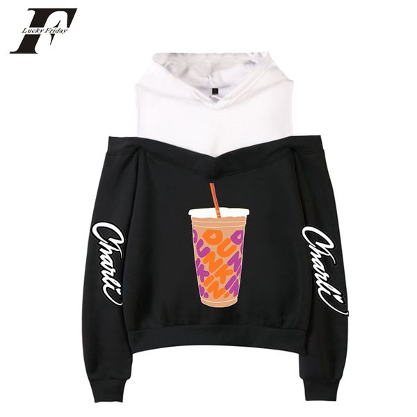 women's hoodies & sweatshirts charli damelio merch hoodie sweatshirt off-shoulder women teens girls juice print streetwear fashion pull, Black
women's hoodies & sweatshirts charli damelio merch hoodie sweatshirt off-shoulder women teens girls juice print streetwear fashion pull, Black