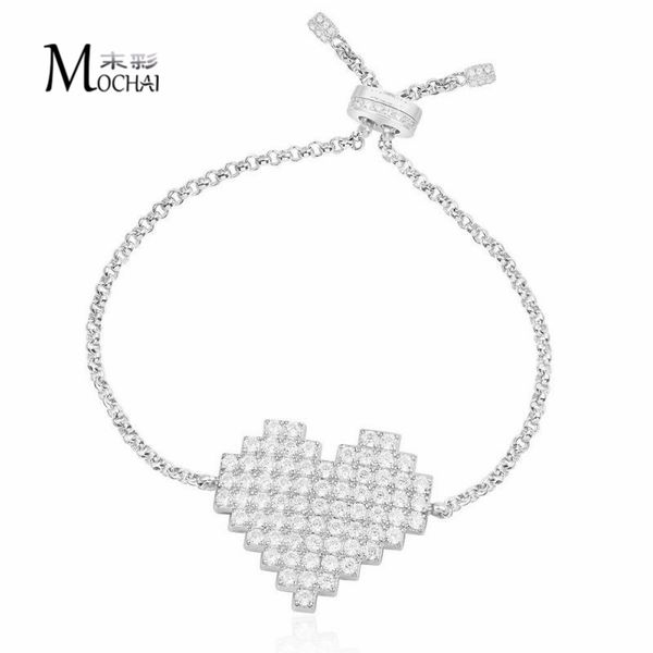 charm bracelets european and american bracelet inlaid zircon heart adjustable fashion avant-garde temperament female zk40, Golden;silver
charm bracelets european and american bracelet inlaid zircon heart adjustable fashion avant-garde temperament female zk40, Golden;silver