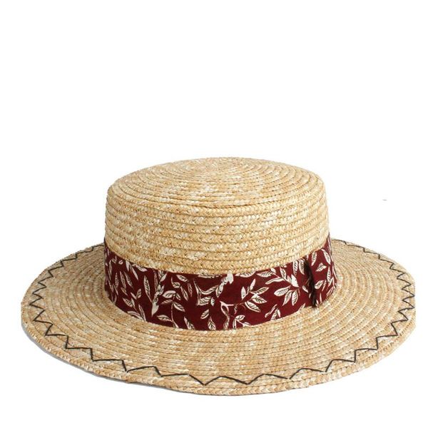 wide brim hats 100% wheat straw women sun hat summer beach lady flat boater gold flower sunhat jazz size 56-58cm, Blue;gray
wide brim hats 100% wheat straw women sun hat summer beach lady flat boater gold flower sunhat jazz size 56-58cm, Blue;gray