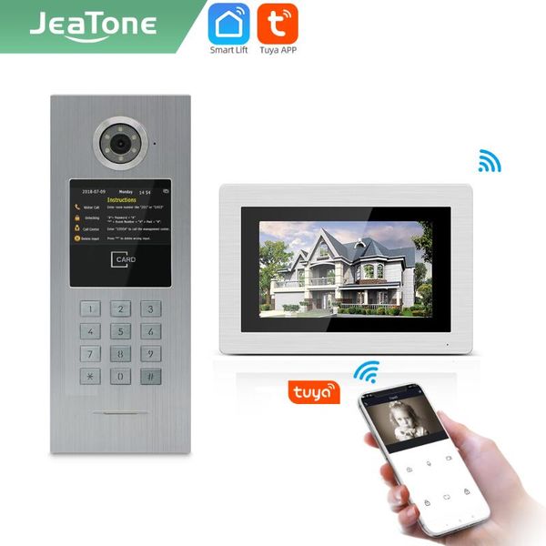 video door phones jeatone tuya smart wifi 7"inch ip doorbell intercom monitor support ic card;password,for large building 8771287202s-k
video door phones jeatone tuya smart wifi 7"inch ip doorbell intercom monitor support ic card;password,for large building 8771287202s-k