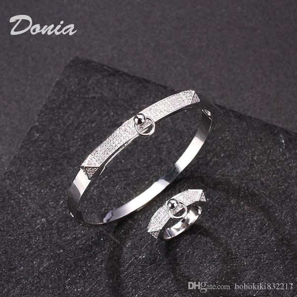 donia jewelry european and american fashion exaggeration classic geometric micro inlay zirconia bracelet ring set women's bracelet ring, Black
donia jewelry european and american fashion exaggeration classic geometric micro inlay zirconia bracelet ring set women's bracelet ring, Black