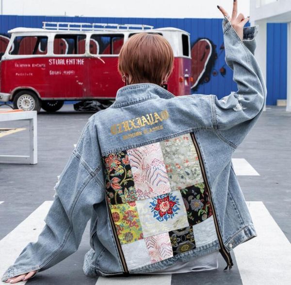 2020 chic denim jackets oversize women blue embroidery splice loose korean female clothes zipper coat streetwear roupa feminina, Black;brown
2020 chic denim jackets oversize women blue embroidery splice loose korean female clothes zipper coat streetwear roupa feminina, Black;brown