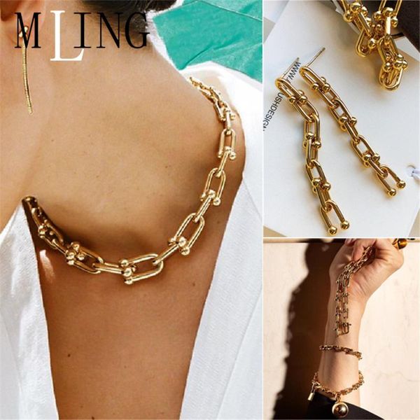mling vintage gold alloy horseshoe buckle necklace fashion hollow geometric chain choker necklace for women, Golden;silver
mling vintage gold alloy horseshoe buckle necklace fashion hollow geometric chain choker necklace for women, Golden;silver