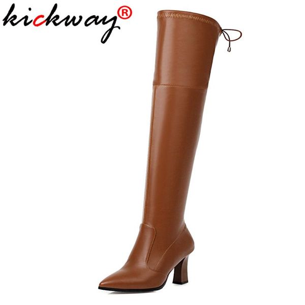 kickway 2021 fashion stretch pu leather sock boots pointy toe over-the-knee heel thigh high pointed toe woman boot size 35-46, Black
kickway 2021 fashion stretch pu leather sock boots pointy toe over-the-knee heel thigh high pointed toe woman boot size 35-46, Black
