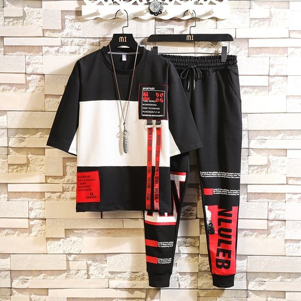 tracksuit men sets fashion casual letter printed short sleeve t shirts + pant summer sport mens track suit set hip hop, Gray
tracksuit men sets fashion casual letter printed short sleeve t shirts + pant summer sport mens track suit set hip hop, Gray