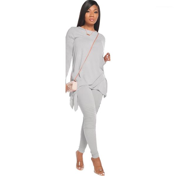 trousers famale two piece pants women bow 2pcs clothing suit irregular long sleeve crew neck tshirt slim, White
trousers famale two piece pants women bow 2pcs clothing suit irregular long sleeve crew neck tshirt slim, White