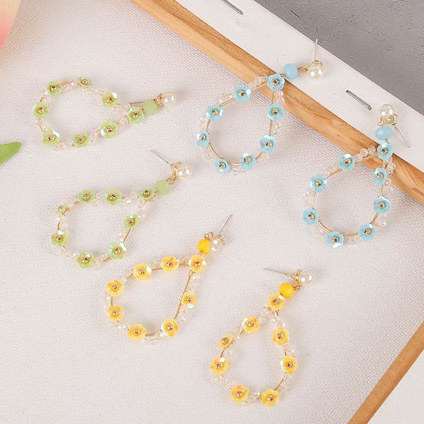 trendy handmade multi color water drop acrylic beaded drop earrings for women boho geometric weave flower earring jewelry gifts, Silver
trendy handmade multi color water drop acrylic beaded drop earrings for women boho geometric weave flower earring jewelry gifts, Silver