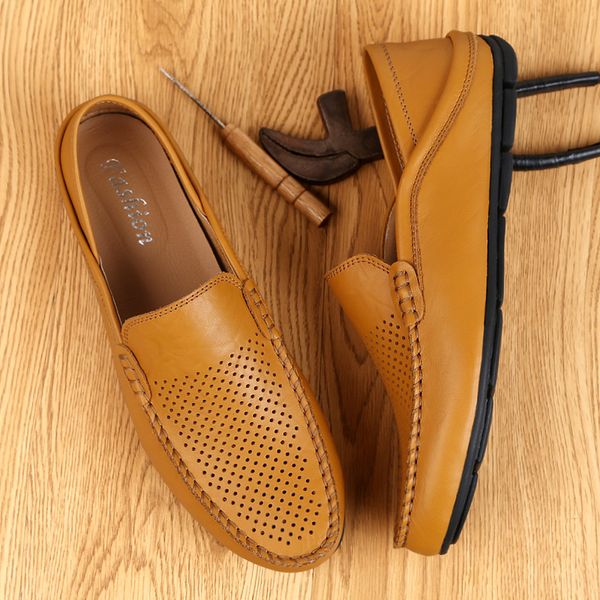 yomior 2020 new spring summer breathable genuine leather men shoes soft flats loafers casual fashion driving shoe zapatos hombre, Black
yomior 2020 new spring summer breathable genuine leather men shoes soft flats loafers casual fashion driving shoe zapatos hombre, Black