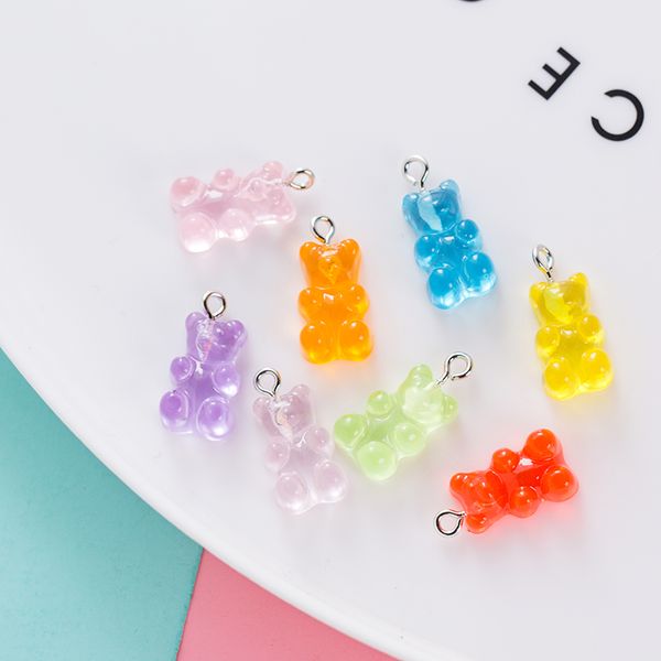 20pcs cute candy color transparent bear charms resin cabochons glitter gummy keychain necklace pendant diy making accessories, Bronze;silver
20pcs cute candy color transparent bear charms resin cabochons glitter gummy keychain necklace pendant diy making accessories, Bronze;silver