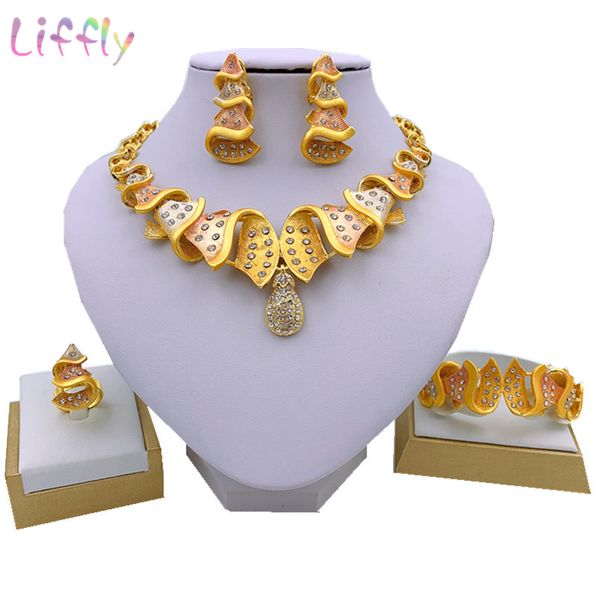 liffly african wedding fashion jewelry set necklace bracelet earrings ring for women's crystal jewelry charm bridal set, Silver
liffly african wedding fashion jewelry set necklace bracelet earrings ring for women's crystal jewelry charm bridal set, Silver