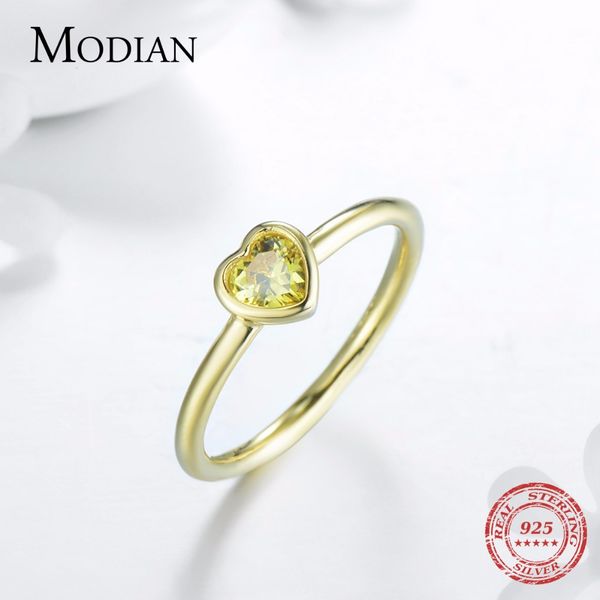 modian 2020new 100% 925 sterling silver ring love heart romantic finger ring for women wedding jewelry bague, Golden;silver
modian 2020new 100% 925 sterling silver ring love heart romantic finger ring for women wedding jewelry bague, Golden;silver