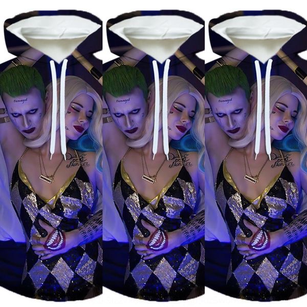 special men's digital printing 3d joker and children's wear digitalsweater digitalharley quinn hooded sweater can be made into chi, Black
special men's digital printing 3d joker and children's wear digitalsweater digitalharley quinn hooded sweater can be made into chi, Black