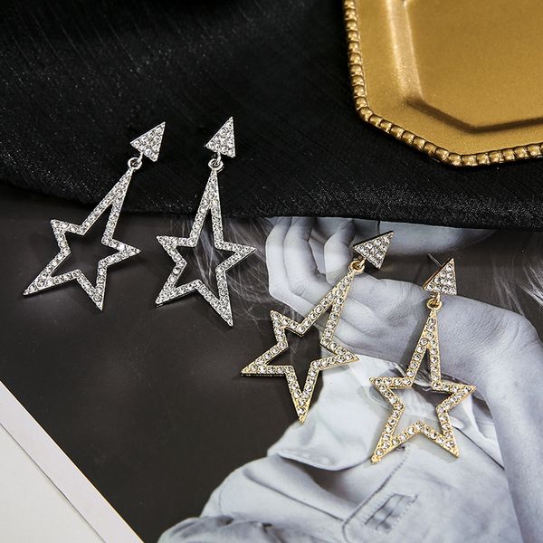 new punk fashion earrings gold silver color temperament wild long five-pointed star ladies exaggerated big ear nails wholesale
new punk fashion earrings gold silver color temperament wild long five-pointed star ladies exaggerated big ear nails wholesale