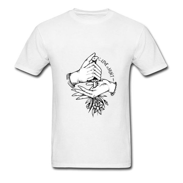 pure cotton shirt for men gift t-shirts geek faddish crew neck t-shirt love is hurt hand finger drop shipping
pure cotton shirt for men gift t-shirts geek faddish crew neck t-shirt love is hurt hand finger drop shipping