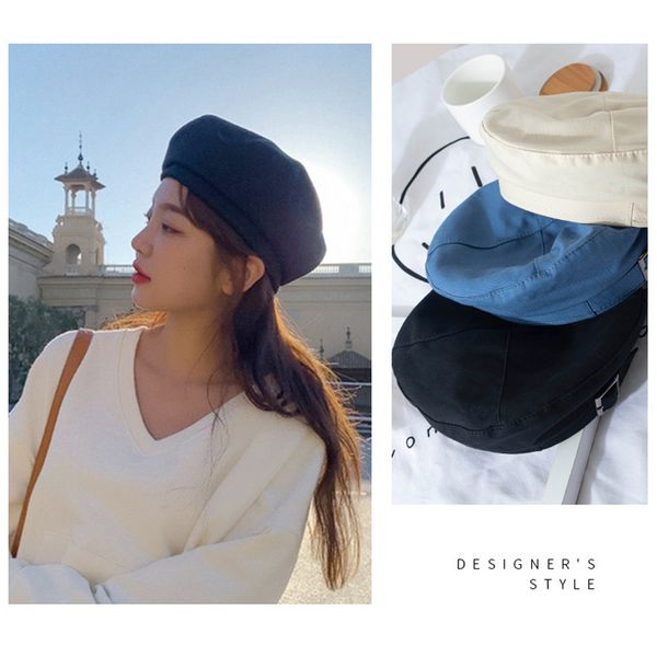 japanese candy color retro beret hat female summer korean version of the wild simple painter hat literary bud, Blue;gray
japanese candy color retro beret hat female summer korean version of the wild simple painter hat literary bud, Blue;gray