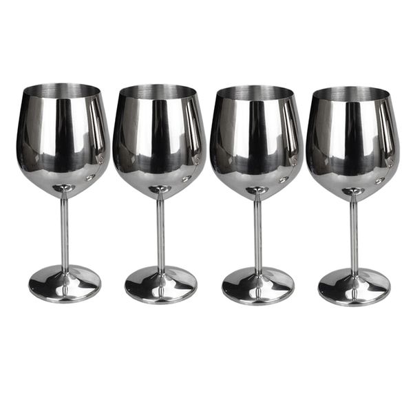 4x stainless steel wine glasses red white wine goblets champagne bar silver
4x stainless steel wine glasses red white wine goblets champagne bar silver