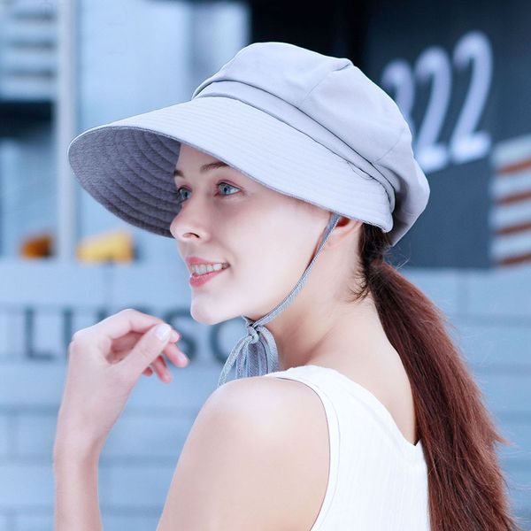wide brim hats sedancasesa 2021 big sun for woman foldable summer riding cycling hat female casual shade beach cap, Blue;gray
wide brim hats sedancasesa 2021 big sun for woman foldable summer riding cycling hat female casual shade beach cap, Blue;gray