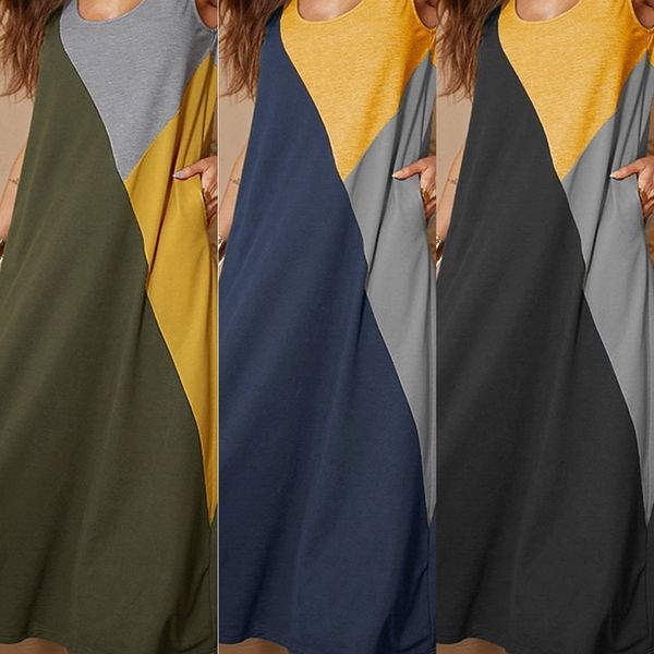 2019 summer solid color sleeveless stitching long 2019 summer solid color vest vest dress sleeveless stitching long dress tlxdz, Black;gray
2019 summer solid color sleeveless stitching long 2019 summer solid color vest vest dress sleeveless stitching long dress tlxdz, Black;gray