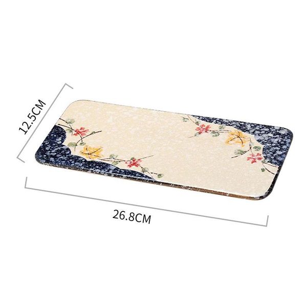 japanese korean style rectangular flat plate 10.5 ceramic serving tray for sushi steak pastry plum blossom design dinnerware
japanese korean style rectangular flat plate 10.5 ceramic serving tray for sushi steak pastry plum blossom design dinnerware