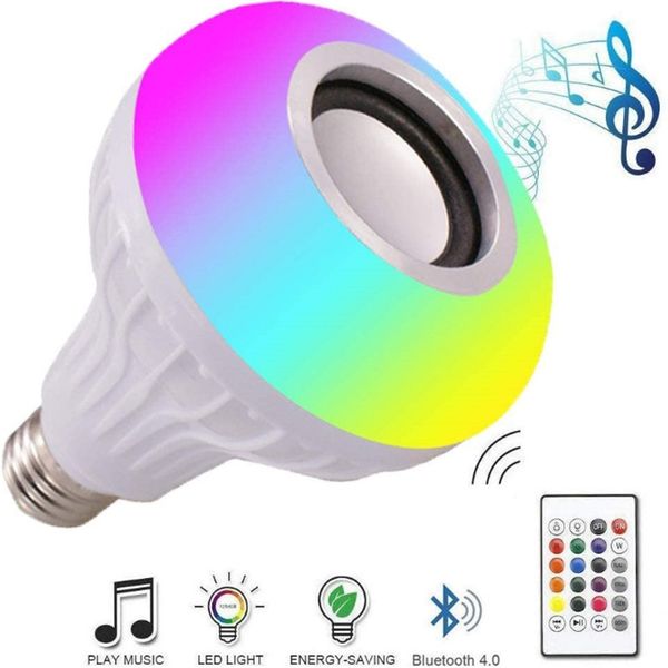 e27 smart led light bulb rgb wireless bluetooth speakers bulb lamp music playing dimmable 12w music player audio with 24 keys remote control
e27 smart led light bulb rgb wireless bluetooth speakers bulb lamp music playing dimmable 12w music player audio with 24 keys remote control